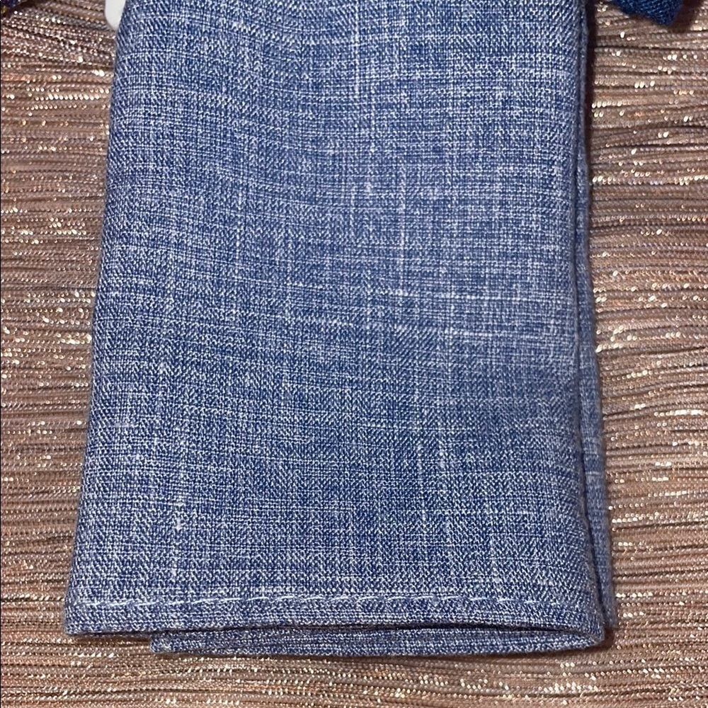 Bar III Blue Paisley Tie Accessory - Picture 3 of 5